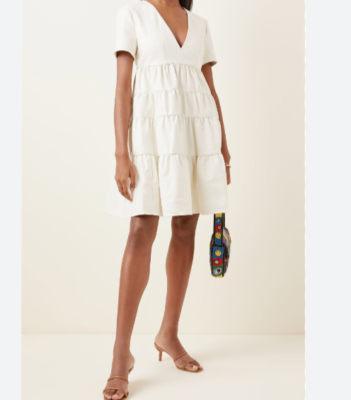 Staud Womens Mini Cocoon Faux Leather Dress Tiered Vegan XS Ivory Pockets NWT | eBay Staud Womens Mini Cocoon Faux Leather Dress Tiered Vegan XS Ivory Pockets NWT | eBay
