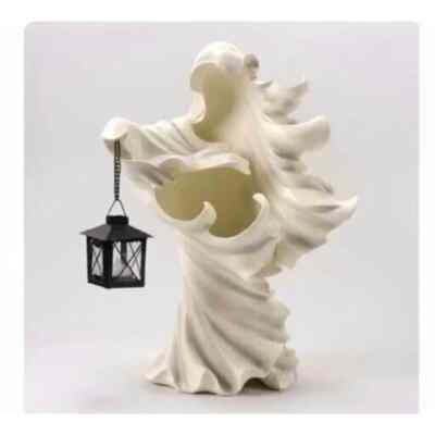NEW! Halloween 2023 Cracker Barrel Ghost w/Lantern  Resin 18'' Unopened Box 