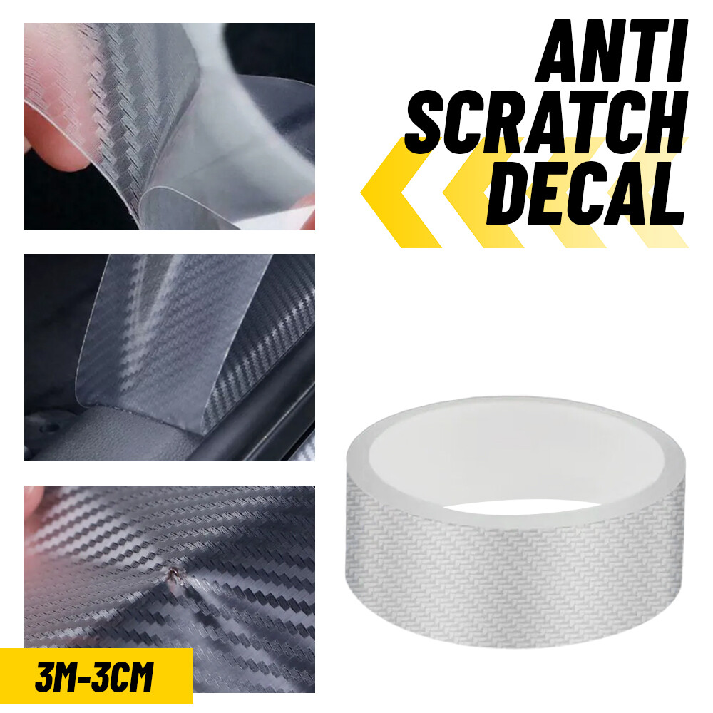AUXITO 3cm x 3m Anti-Scratch Car Door Sill Protector Sticker Cover  
