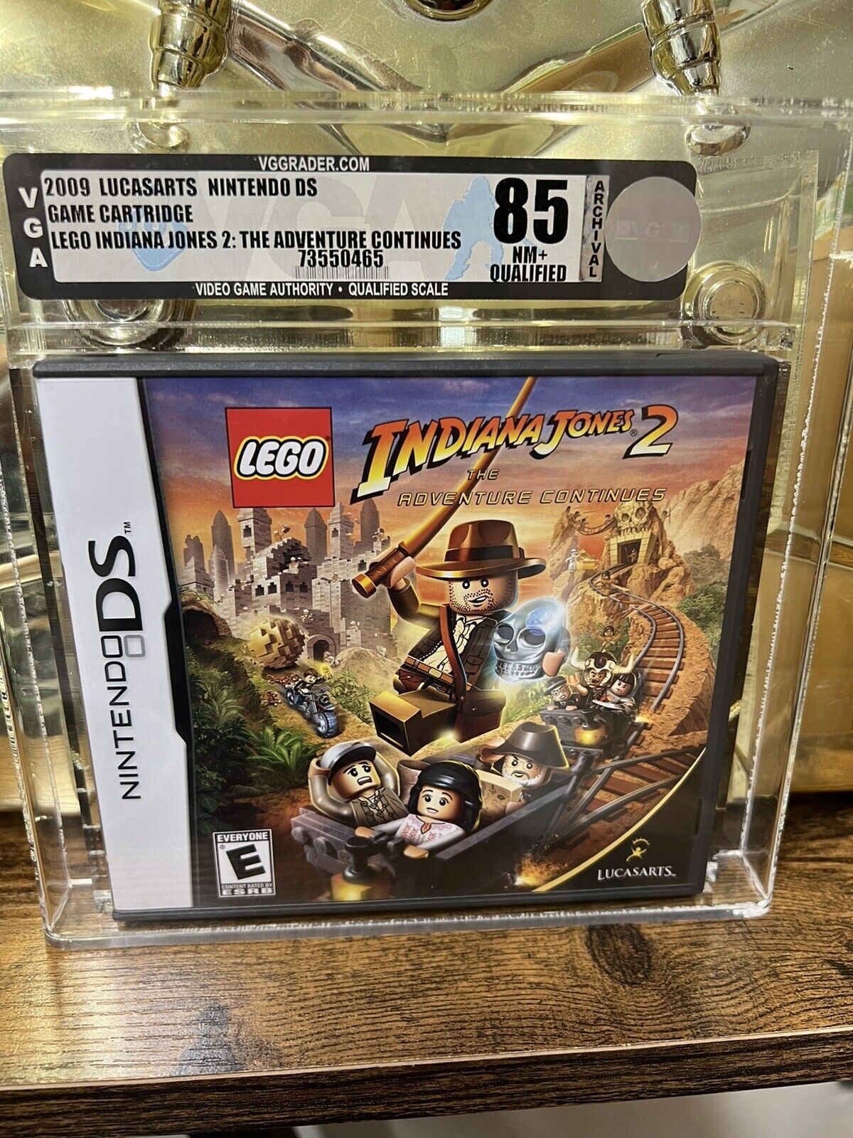 2009 Nintendo DS Lego Indiana Jones 2 VGA Graded 85 NM+ Near Mint Plus  Qualified