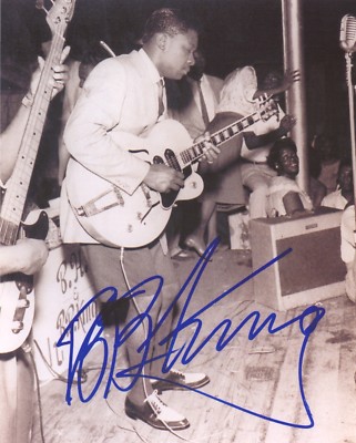 BB King JAZZ BLUES Autographed 8x10 Photo (RP)