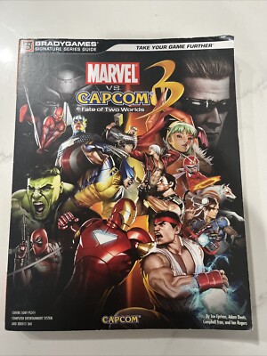 Marvel Vs Capcom 3 Gaming Strategy Guide Fate Of Two Worlds for PS3 XBox 360 New