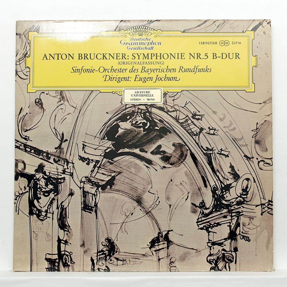 EUGEN JOCHUM ⸺ BRUCKNER symphony no.5 ⸺ DGG SLPM 138967/8 ger