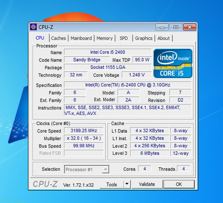 Intel core i5-2400 3.1G Socket 1155 CPU Processor SR00Q | eBay