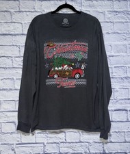 Buc-ees Christmas in Texas Long Sleeve T Shirt Gray Adult Large