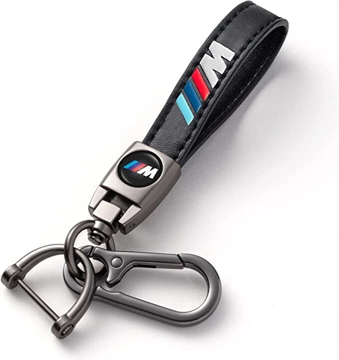 BMW M Sport Metal Leather Keyring Luxury Keychain High Quality Key