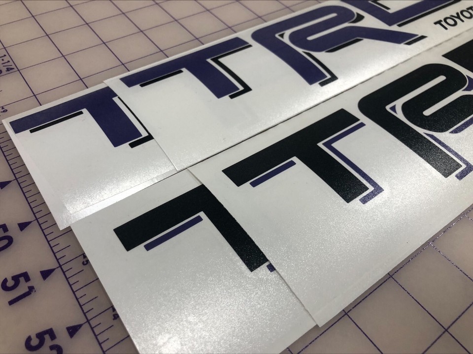 2 Decal Adesive TRD Sport Per Toyota Tacoma Tundra - Adesivi Da Letto Furgone Grigi, In Vinile