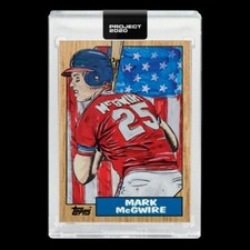 Topps PROJECT 2020 Card 81 -1987 Mark McGwire by Blake Jamieson (WithBox)INHAND