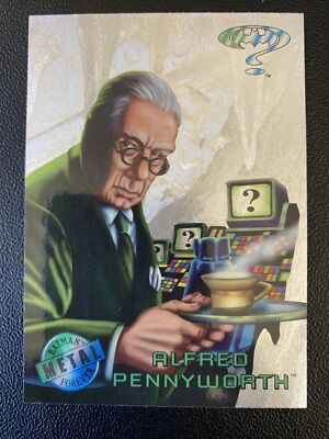 1995 Fleer Metal Batman Forever Silver Flasher Card #29 ''Alfred Pennyworth''