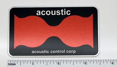 Acoustic Control Corporation Black Widow Guitar/Bass Badge Custom Made Aluminum 