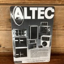 Altoparlanti Altec modello 19 -1215 francese AD repro insegna metallo 8"X12" arredamento uomo-caverna