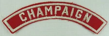Champaign Community Strip RWS Red & White Shoulder Strip [QR-1505]