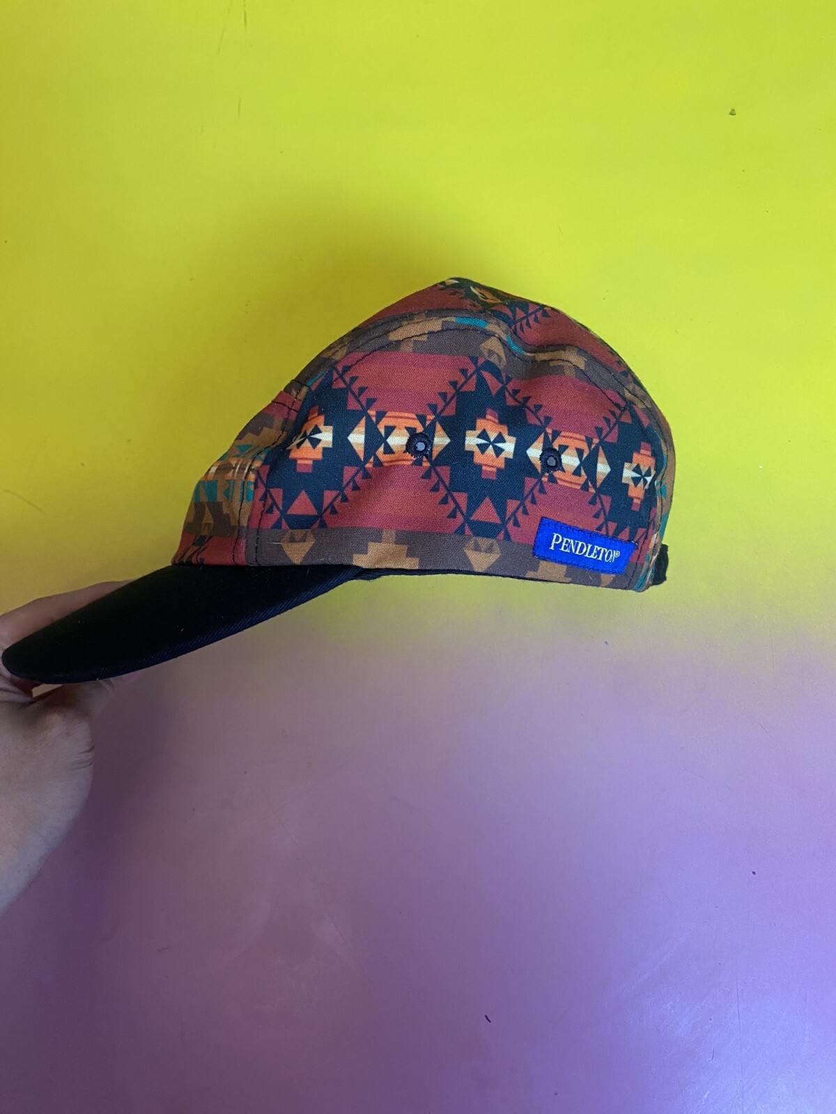 PENDLETON Wool Adjustable Strapback Cap Hat AZTEC… - image 3