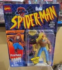 The Animated Series Spider-Man Peter Parker w Camera Accessory Toy Biz 1994 Seal