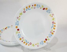 NUEVO 1 Corelle FEBE DITSY FLORAL 6.75" PAN PLATO Postre Flores Silvestres Dispersas