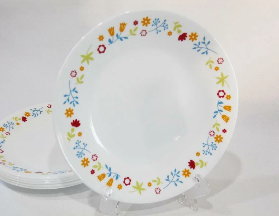 NEW 1 Corelle FEBE DITSY FLORAL 6.75" BREAD Dessert PLATE Scattered Wildflowers