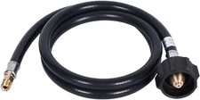 Gassaf 4 FT RV Propane Hose, Propane Pigtail Connector Hose QCC1 Connector- Acme