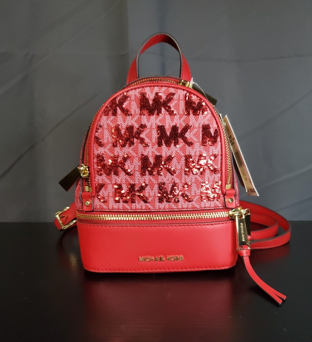 michael kors glitter backpack