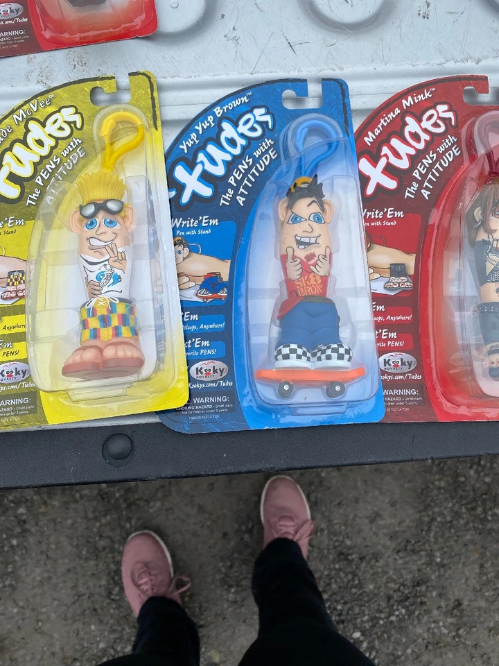 Novo Tudes Kooky Kids Click Pen Festa Yup Yup Marrom Atitude Cinto Clipe Slade - Imagem 3 de 4