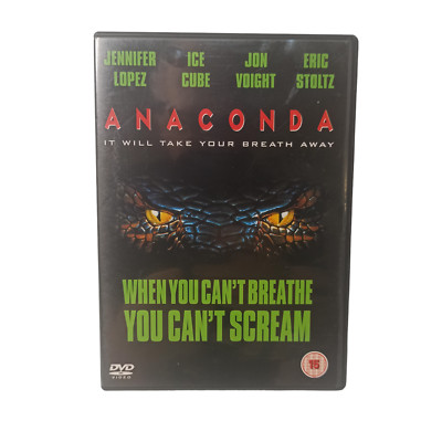 Anaconda (DVD) Movie Horror Thriller Amazon Jungle Snakes Adventure Region 2 VGC