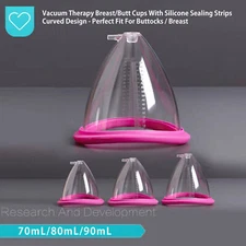 70ML-90ML Breast Enhance Cup Butt Lifting Cup For Vacuum Therapy Beauty Machine