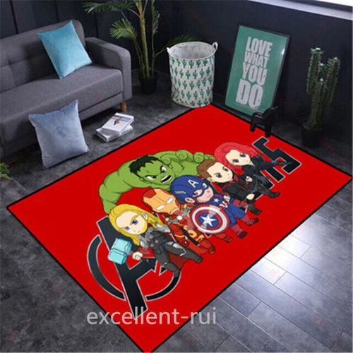 Alfombra 3D Marvel Avengers Spider Man Alfombra Puerta Alfombra Suelo Silla Alfombra-- - Imagen 39 de 47