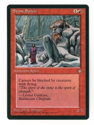 Magic the Gathering Ice Age  Stone Spirit  MTG  Red  NM