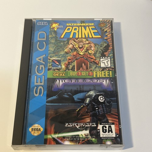 Ultraverse Prime / Microcosm Sega CD Complete CIB Authentic