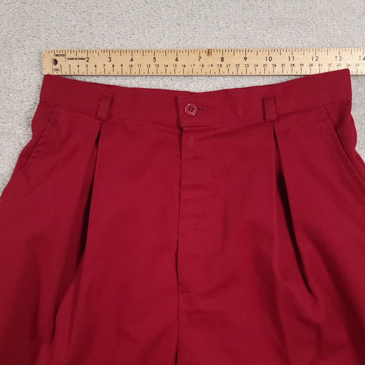 jcpenney red dress pants Vtg JC Penney Dress Pants Trousers Women's 4 26×29 Red Pleated Miss America