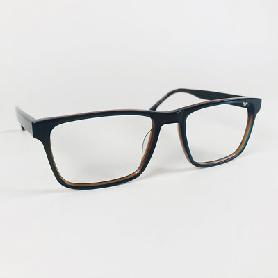 SPECSAVERS Brille BLAU ECKIG Brillengestell MOD: NICHOLAI 32257946