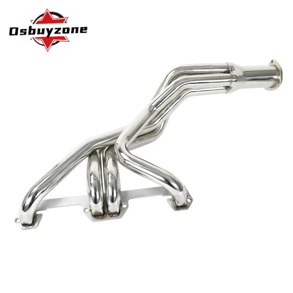 Cabezales de escape de tubo largo de acero inoxidable para Dodge 1972-1991 5,2 L 5,9 L V8 par Foto 3 de 4