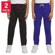 2 Pack Champion Youth Pant Jogger Active Fleece Sweatpants Elastic Waist Set New