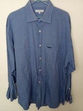 Alex Cannon Mens button down Shirt XXL blue 100 cotton