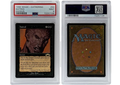 Vintage 1998 MTG Exodus Hatred Card Near Mint