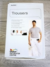 Dulux Decorator Trousers White Multiple Sizes New in box quality Workwear.