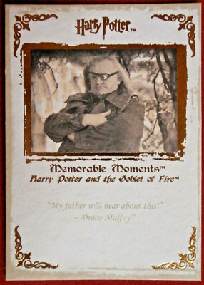 HARRY POTTER - MEMORABLE MOMENTS #1 - Card #62 - MY FATHER WILL HEAR ABOUT THIS
