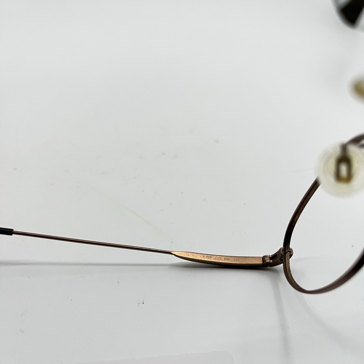 FENDI FENDISSIME Rare Gold Metal glasses F123 COL 884 49/19