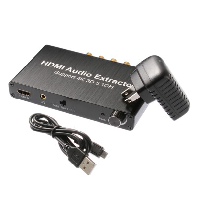 4K 3D HDMI Audio Extractor Headphone Port Support AC-3/DTS  Decoder
