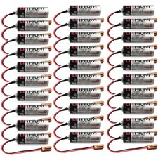 30pcs Toshiba ER17500V 3.6V 2700mAh Li-ion PLC Battery for FANUC Control Systems