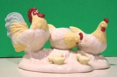 LENOX Nativity FIRST BLESSING ROOSTER and CHICKENS sculpture --- --- NEW in BOX 