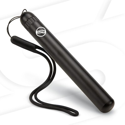 ESD Metal Tube V2 Smell Proof Holder Fits King Size and 1 1/4 - Black