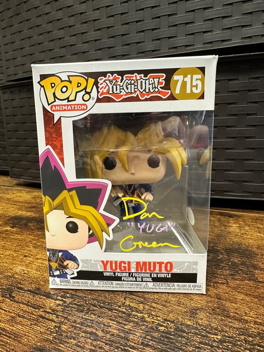 JSA Signed Dan Green Funko Pop! Yu-Gi-Oh! Yugi Muto #715 with