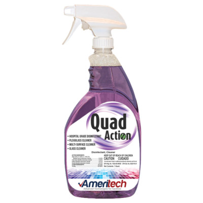 Case 12, Quad Action Disinfecting Glass, Plexiglas & Multi Surface Cleaner
