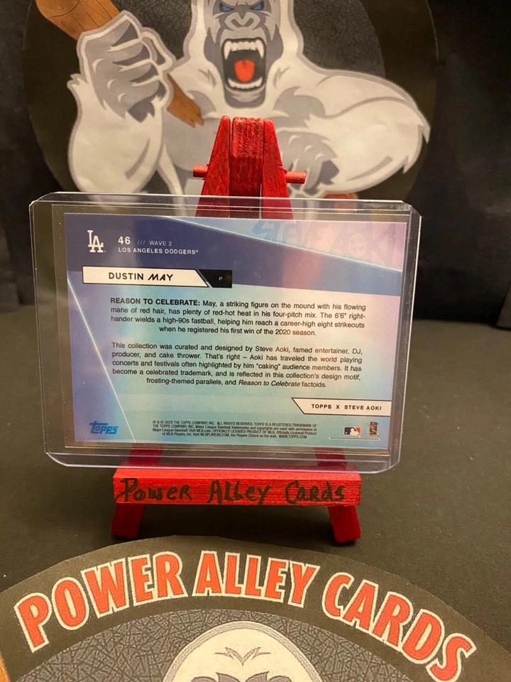 2020 Topps X Steve Aoki Dustin May Rookie Card No.46 Dodgers - Image 2 of 2