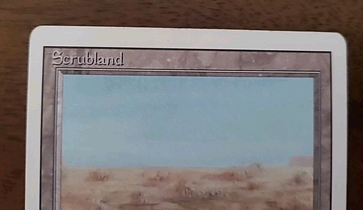 MTG Scrubland Revised Edition Regular Dual Land White Black | eBay