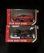 Ferrari cars Black And Red Cars Lot 2 Pcs As Pictured