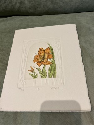  Lily  Signed & Numbered Print By R H Badeau (701)