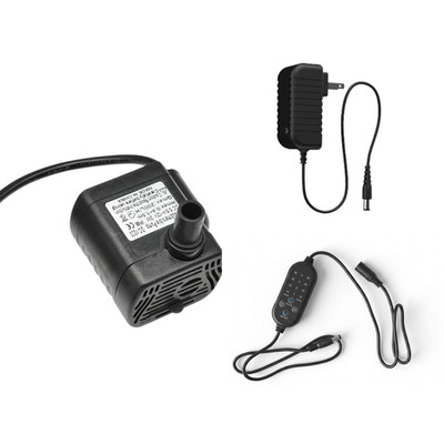Smart Timing Micro Water Pump 12V DC Ultra-Quiet Brushless Hydroponic & Aquarium