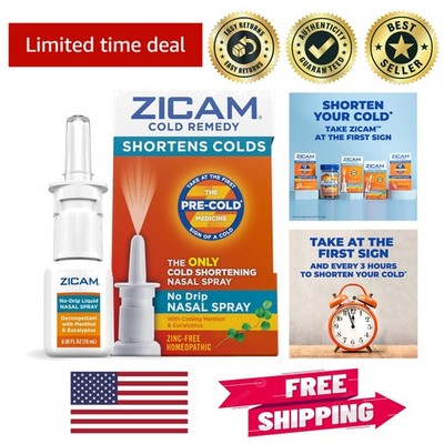 Zinc-Free Cold Remedy with Cooling Menthol for Multi-Symptom Relief, 0.5 Oz