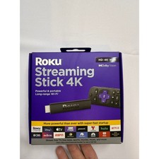 ROKU New 49 Streaming Stick 4K Voice Remote Cord Plug Full Set AA12